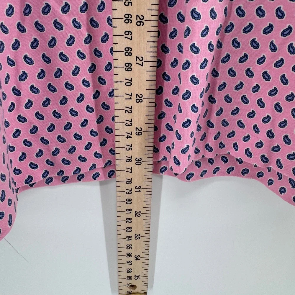 Polo Ralph Lauren Pink Paisley Polo Shirt Men 2XLT Short Sleeve Tall Classic Fit